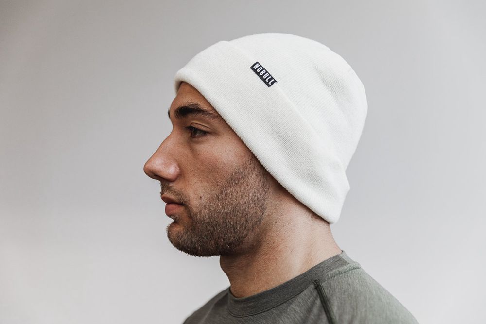 NOBULL Beanie - Nobull Cuffed Bijele Ivory (287304-BOC)